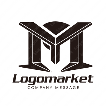 Mと戦士とパワフルのロゴ