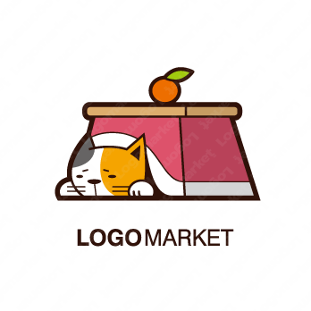 みかんとこたつと猫のロゴ