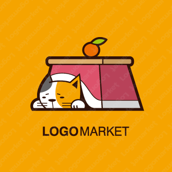 みかんとこたつと猫のロゴ