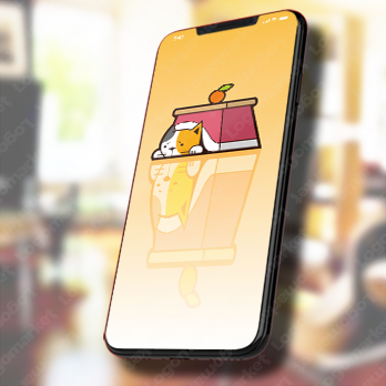 みかんとこたつと猫のロゴ