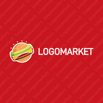 球とファーストフードとパンのロゴ