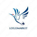 鶴と鳥と翼のロゴ