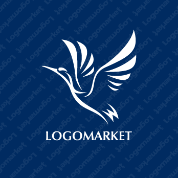 鶴と鳥と翼のロゴ