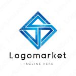 Tとtと菱形のロゴ