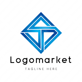 Tとtと菱形のロゴ