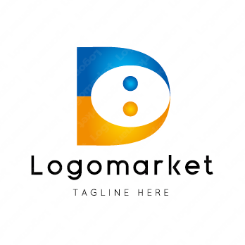 Dとdと人のロゴ