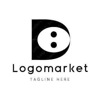 Dとdと人のロゴ