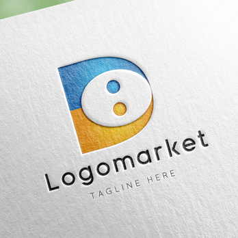 Dとdと人のロゴ