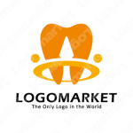 歯とサポートとクラウンのロゴ