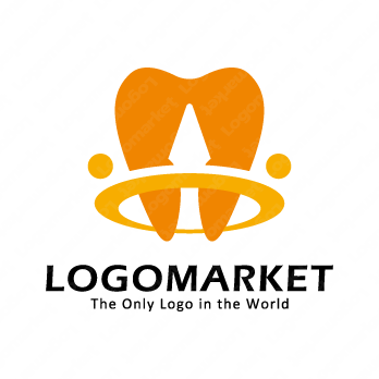 歯とサポートとクラウンのロゴ