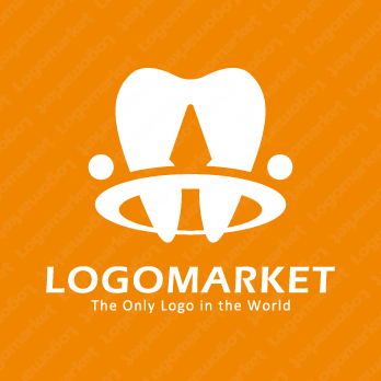 歯とサポートとクラウンのロゴ