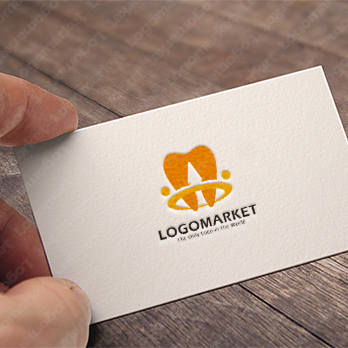 歯とサポートとクラウンのロゴ