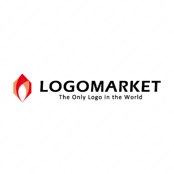 炎と宝石と再生のロゴ