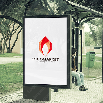 炎と宝石と再生のロゴ