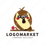 雀とキャラクターと親しみやすいのロゴ