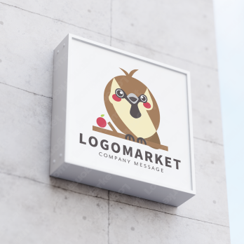 雀とキャラクターと親しみやすいのロゴ