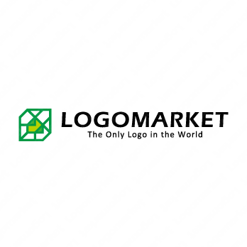 建物と設計と地図のロゴ