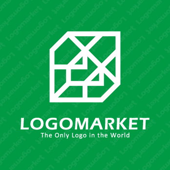 建物と設計と地図のロゴ