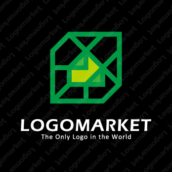 建物と設計と地図のロゴ