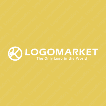 円と結び目とハンドルのロゴ