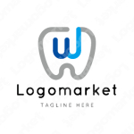 Wとwと歯のロゴ