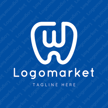 Wとwと歯のロゴ