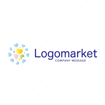 ハートとコミュニケーションと優しいのロゴ