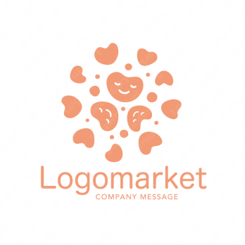 ハートとコミュニケーションと優しいのロゴ