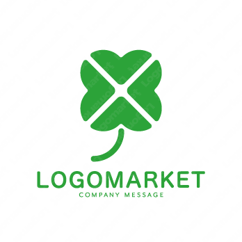 四つ葉と輝きと幸福のロゴ