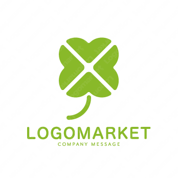 四つ葉と輝きと幸福のロゴ