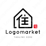 住と住宅と家のロゴ
