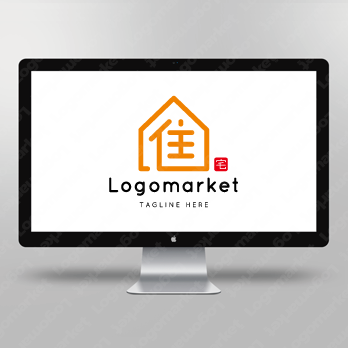 住と住宅と家のロゴ
