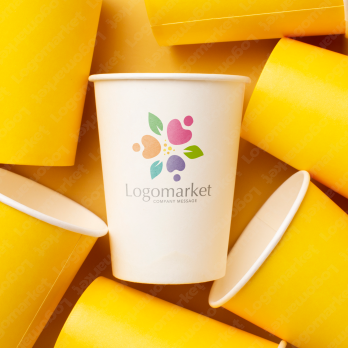 人とハートと花のロゴ