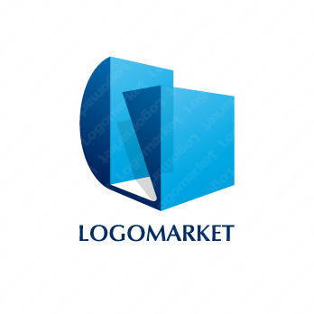 Gと箱と3Dのロゴ