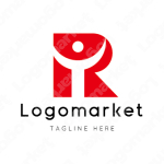 Rとrと人のロゴ