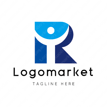 Rとrと人のロゴ