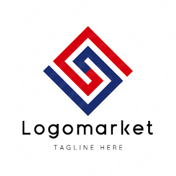 SとGと菱形のロゴ