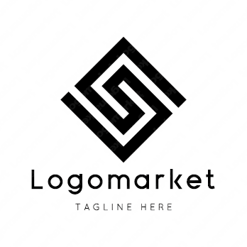 SとGと菱形のロゴ