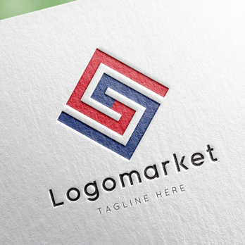 SとGと菱形のロゴ