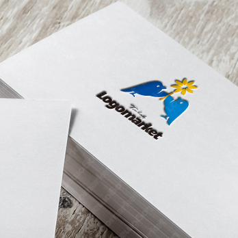 花と信頼関係と仲間のロゴ