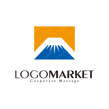 富士山と堂々と信頼性のロゴ