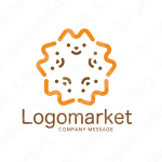 ペットと親しみやすいとほのぼののロゴ