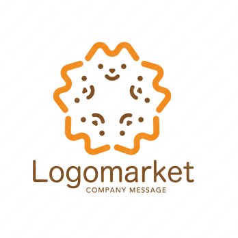 ペットと親しみやすいとほのぼののロゴ