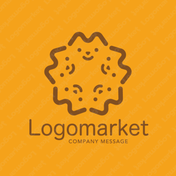 ペットと親しみやすいとほのぼののロゴ