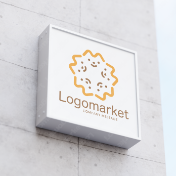 ペットと親しみやすいとほのぼののロゴ