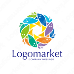 ヒーリングとリフレッシュとカラフルのロゴ