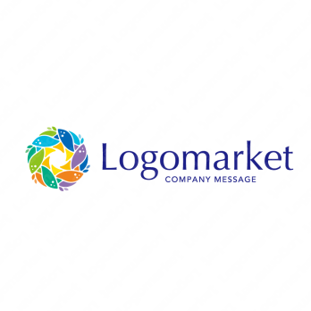 ヒーリングとリフレッシュとカラフルのロゴ