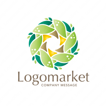 ヒーリングとリフレッシュとカラフルのロゴ