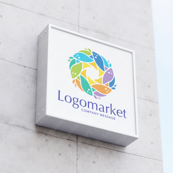 ヒーリングとリフレッシュとカラフルのロゴ