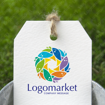 ヒーリングとリフレッシュとカラフルのロゴ